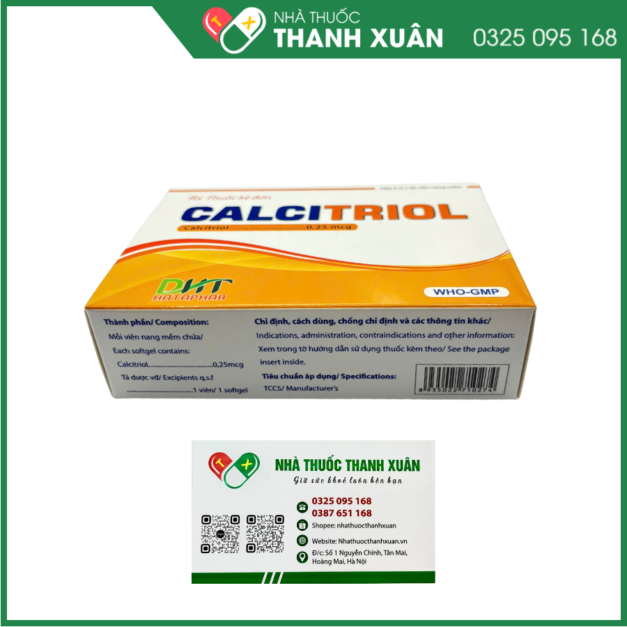 Calcitriol điều trị loãng xương mãn kinh